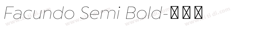 Facundo Semi Bold字体转换